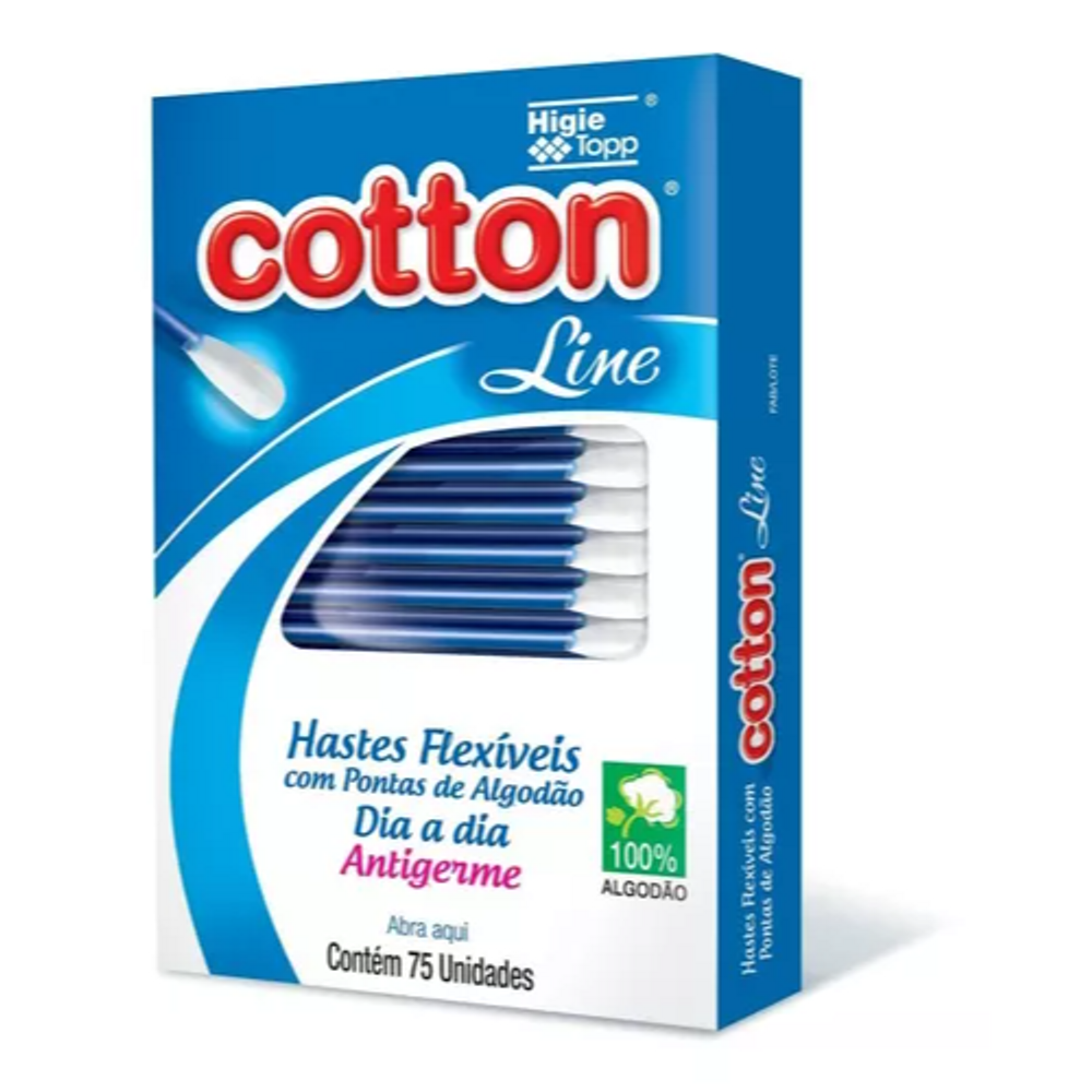 Haste Flexível Cotton Line Com 75 -  Unidades