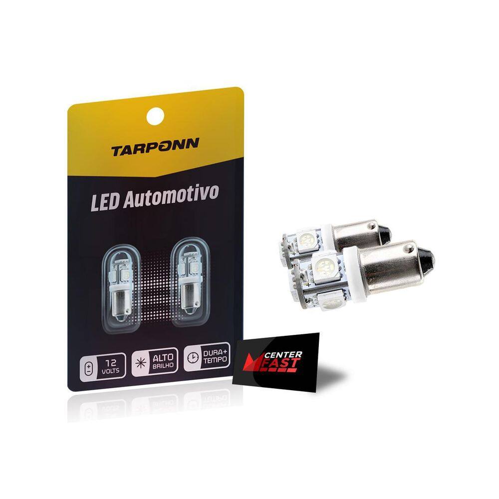 Lâmpada Base 69 Com 5 Led Farol Meia Luz Farolete 12V
