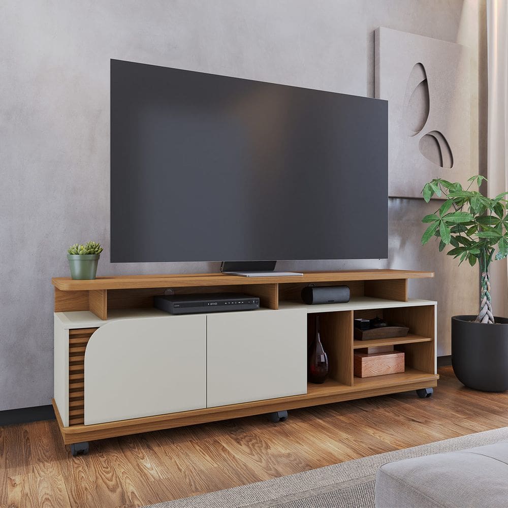 Rack Ripado para TV até 75 Pol 180x62cm Jurerê Colibri