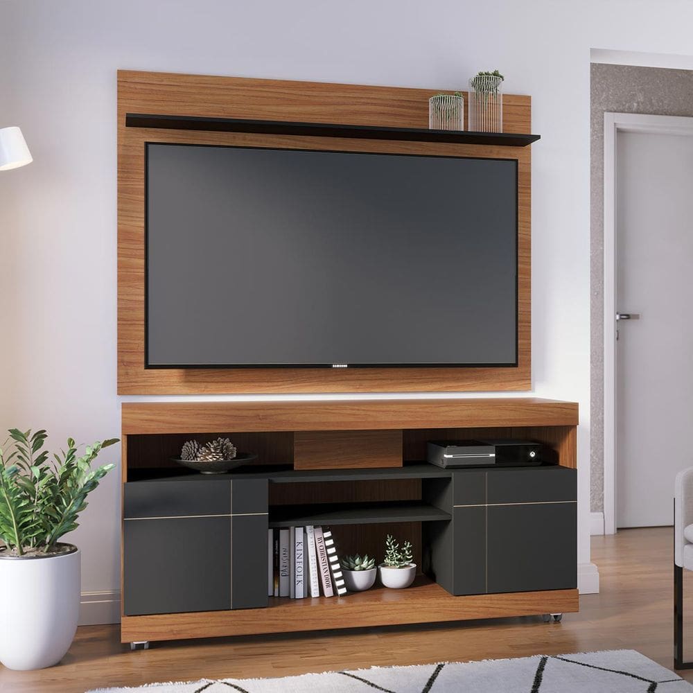 Rack com Painel para TV até 55 Pol 136x168cm Colibri