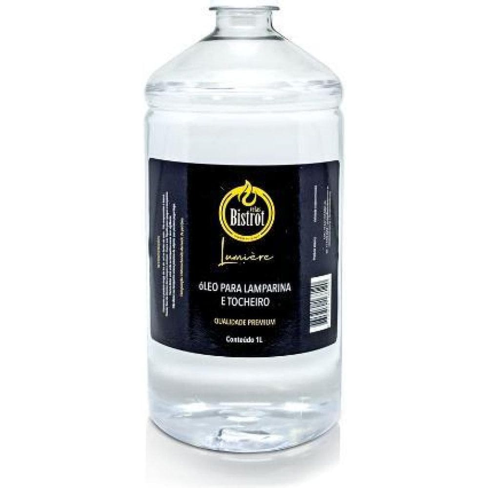 Kit 4 Lamparinas Decorativa Cilindrica Incolor+ 1L De Fluido