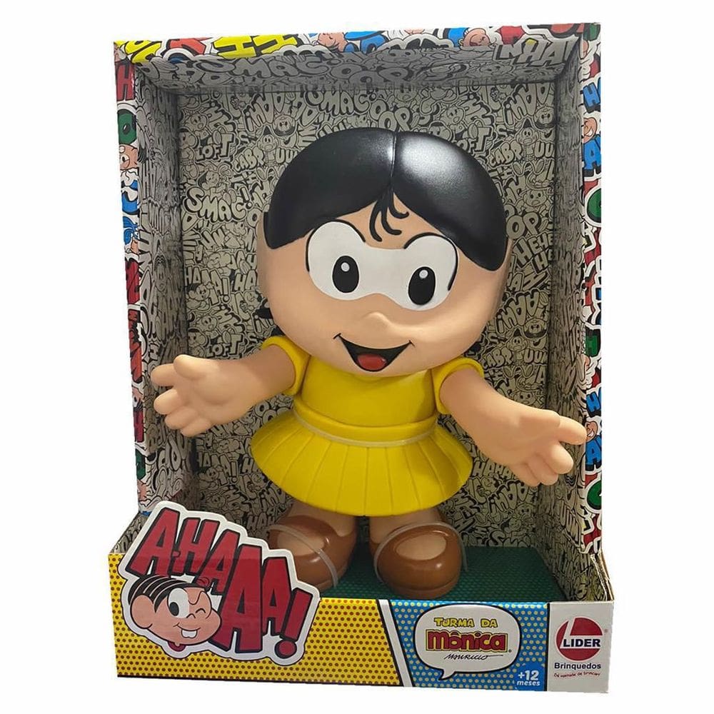 Boneca Vinil Magali 30 Cm Turma Da Mônica Lider 3024
