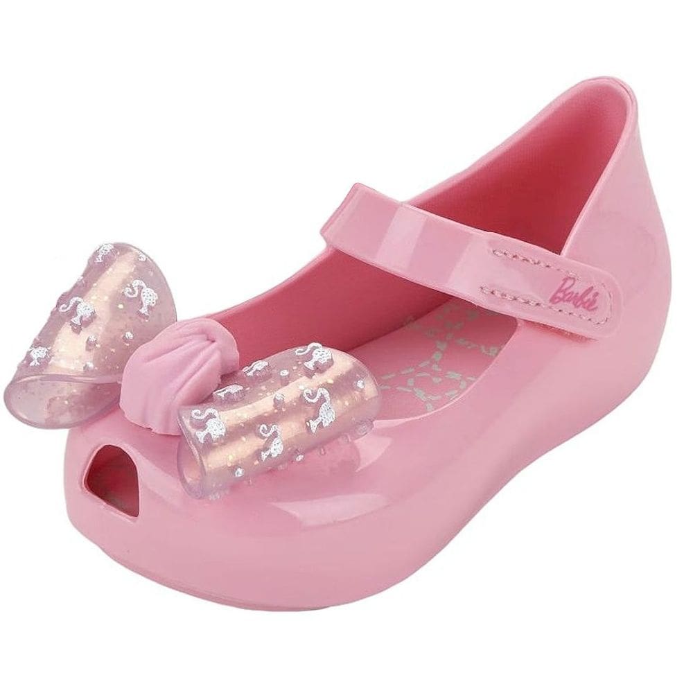 Sapatilha Infantil Menina Bebê Transparente Barbie Jelly