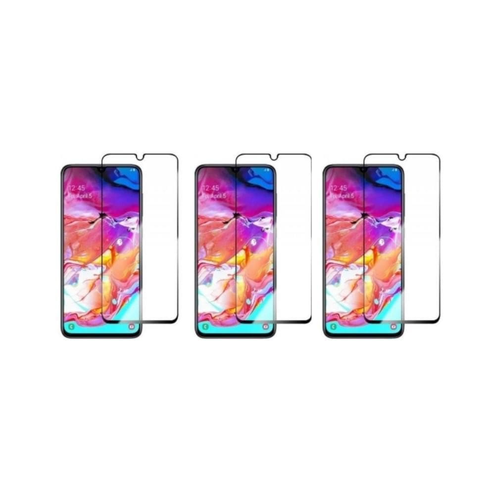 Kit 3 Películas De Vidro 3D 5D 9D Tela Toda Para Galaxy A70
