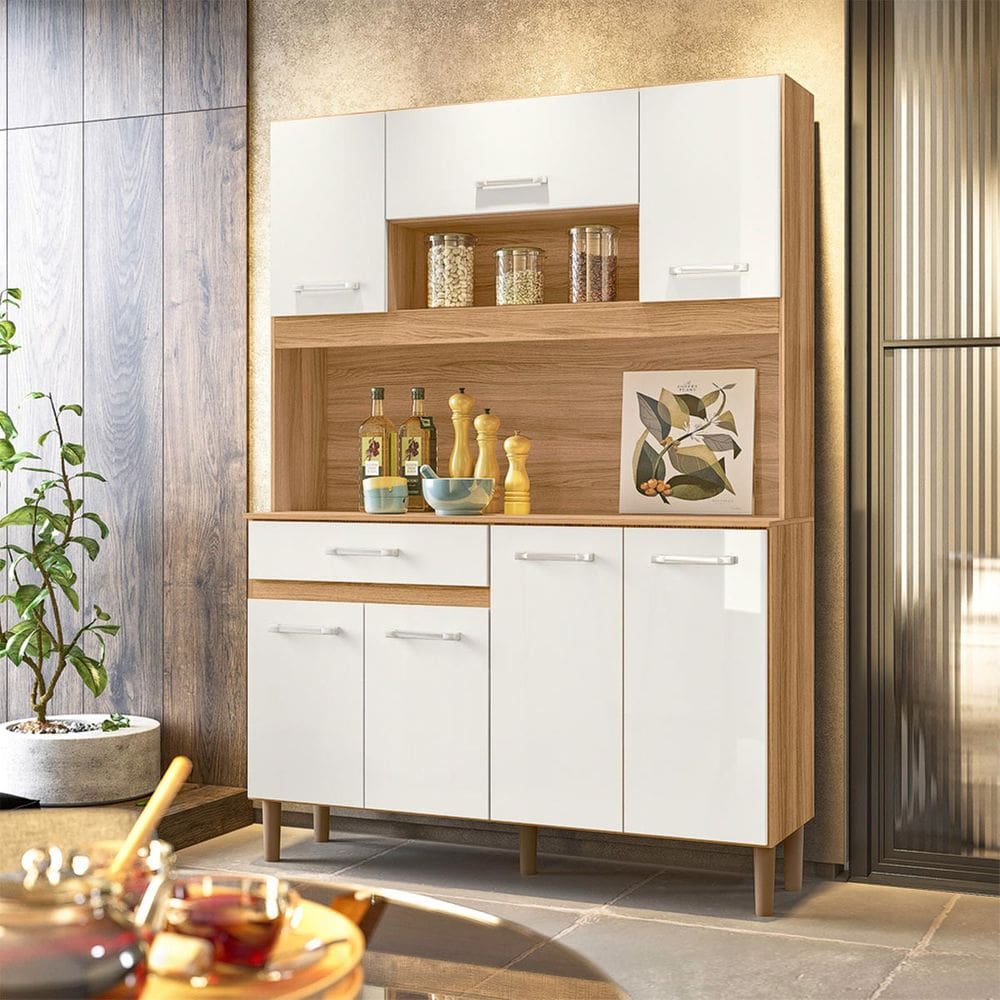 Armário para Cozinha Compacta 121x170cm Magazin Nicioli