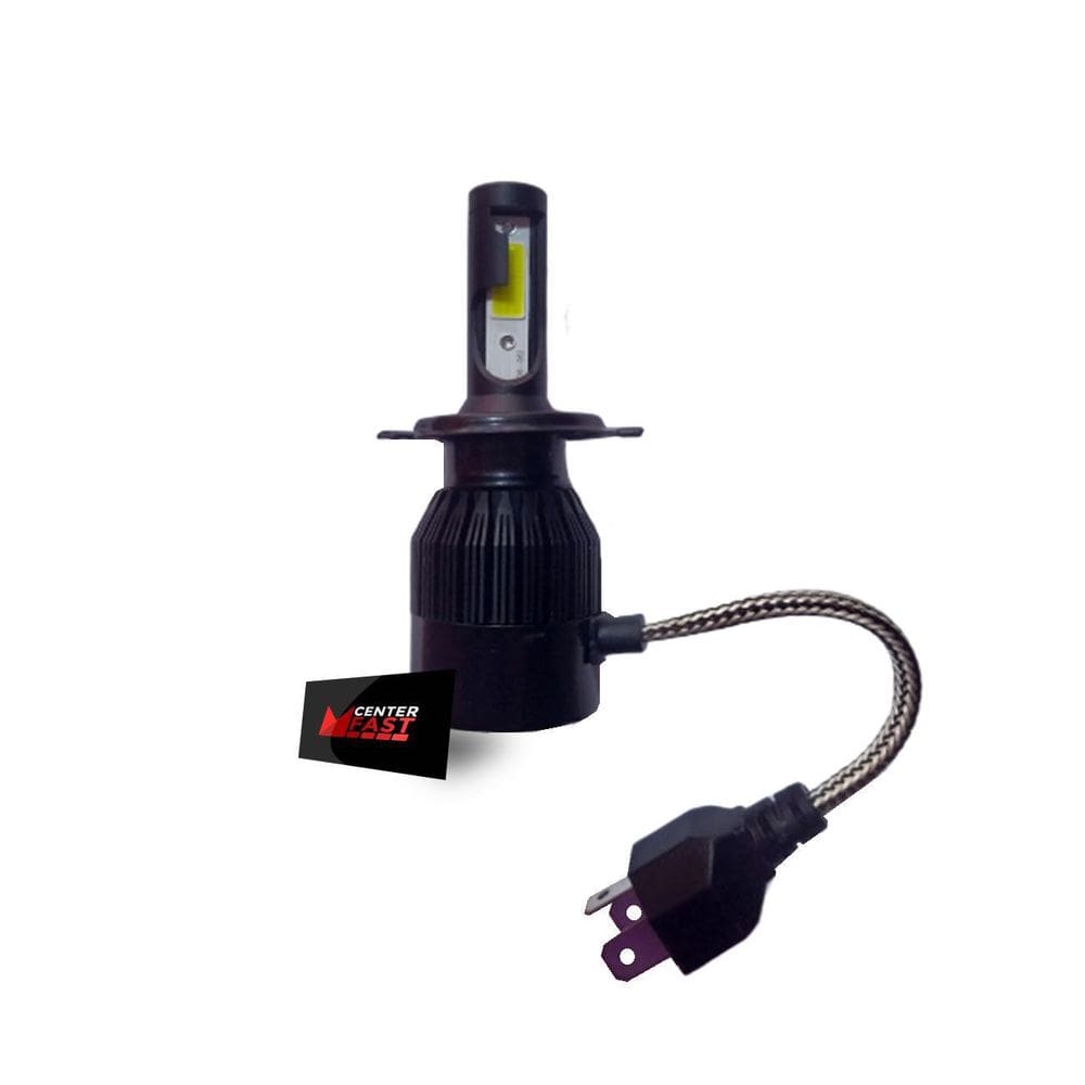 Par Lâmpada Led H4 Com Cooler Super Branca Cyber 36W