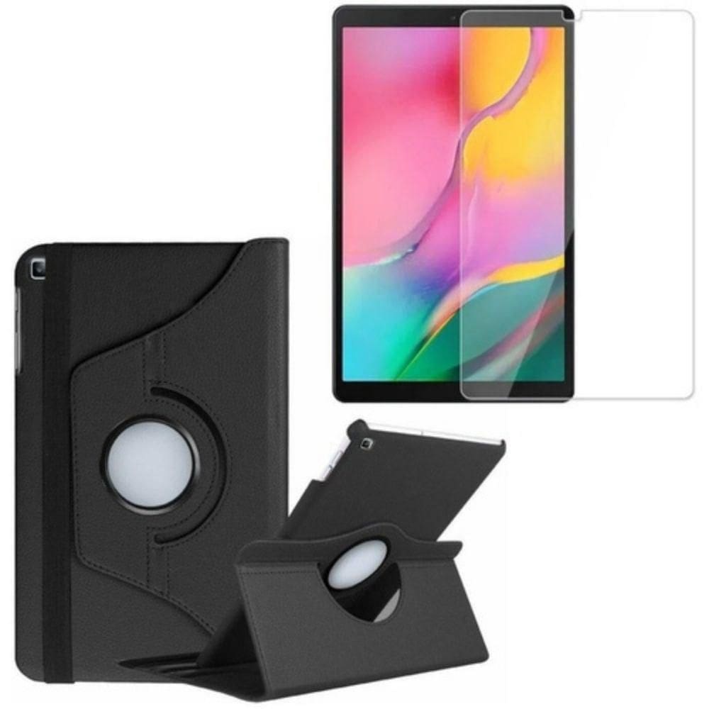 Capa 360+ Pel De Vidro Para Tab A 10.1 T515/T510 Preta