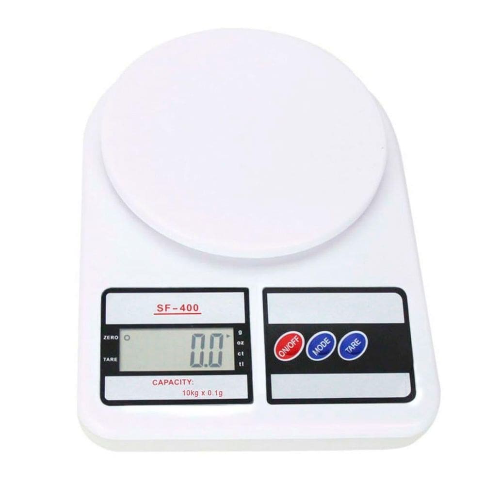 Balança De Cozinha Digital Tomate Sf-400 Pesa 10Kg Branco