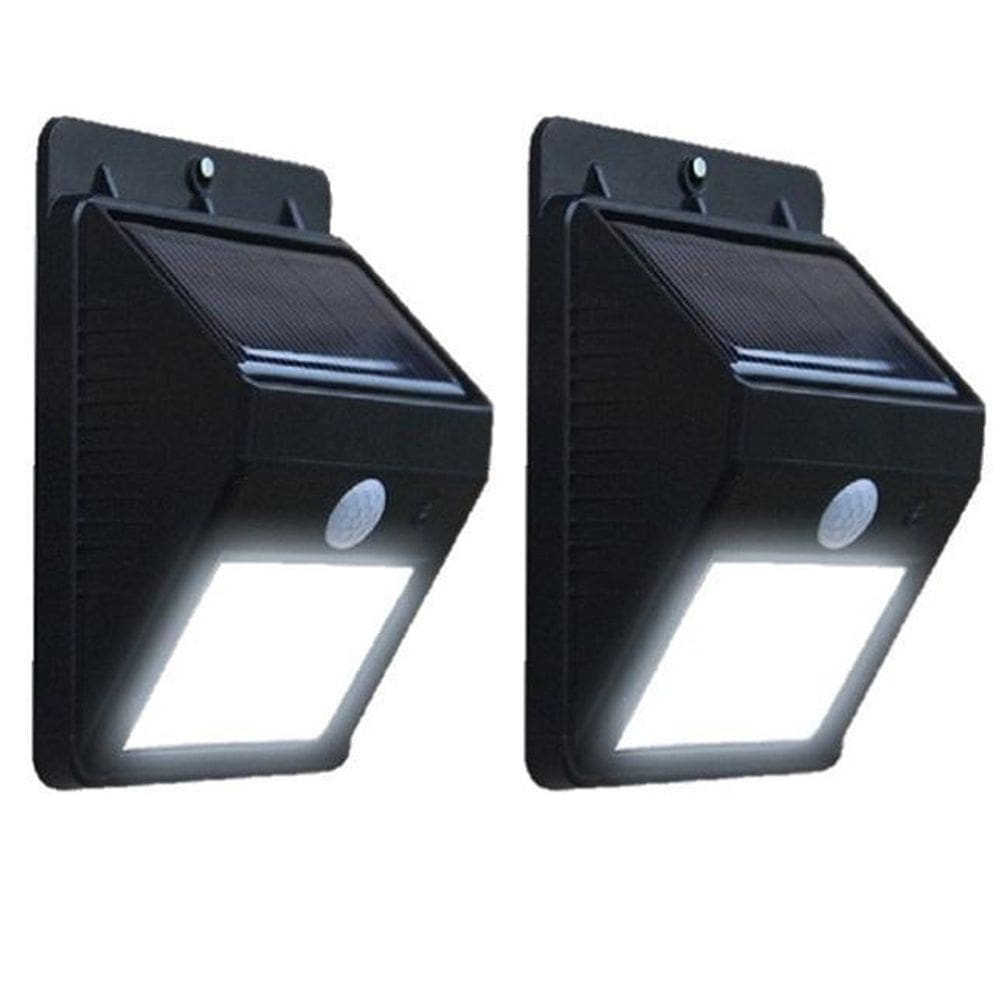 Kit 2 Luminária Solar Jardim Iluminação Residencial 30 Leds