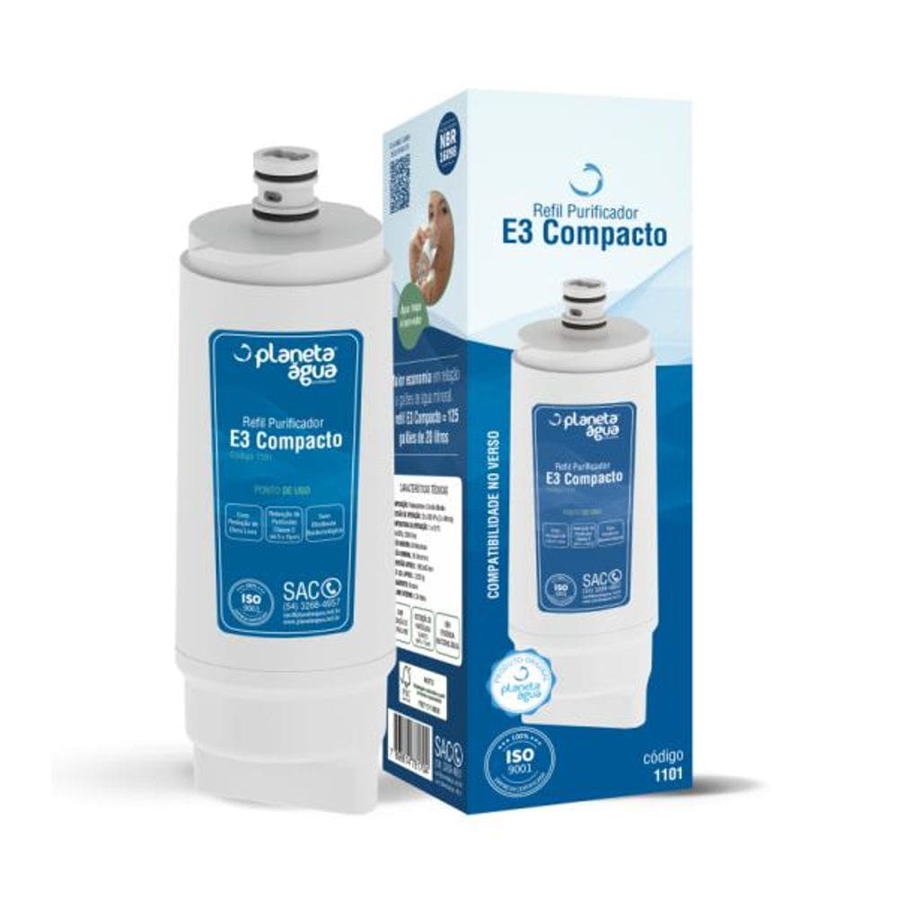 Refil E3 Compacto Para Purificador Ibbl Avanti Mio