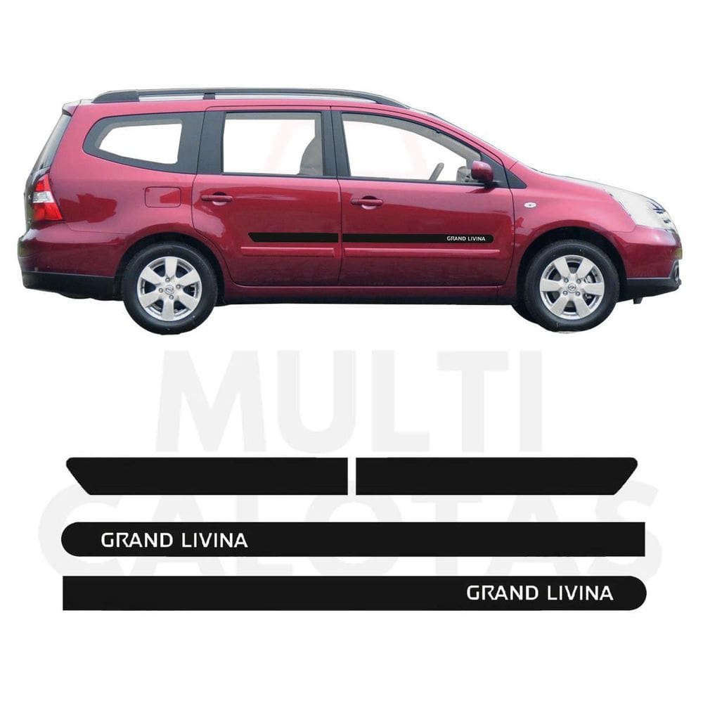 Friso Lateral Borrachão Nissan Grand Livina 10 A 14 Com Nome
