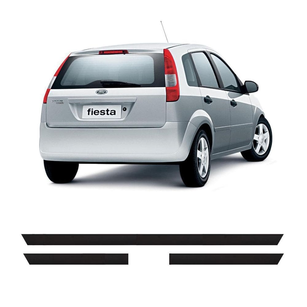 Friso De Parachoque Ford Fiesta Hatch 4 Portas 03 A 06 4094A