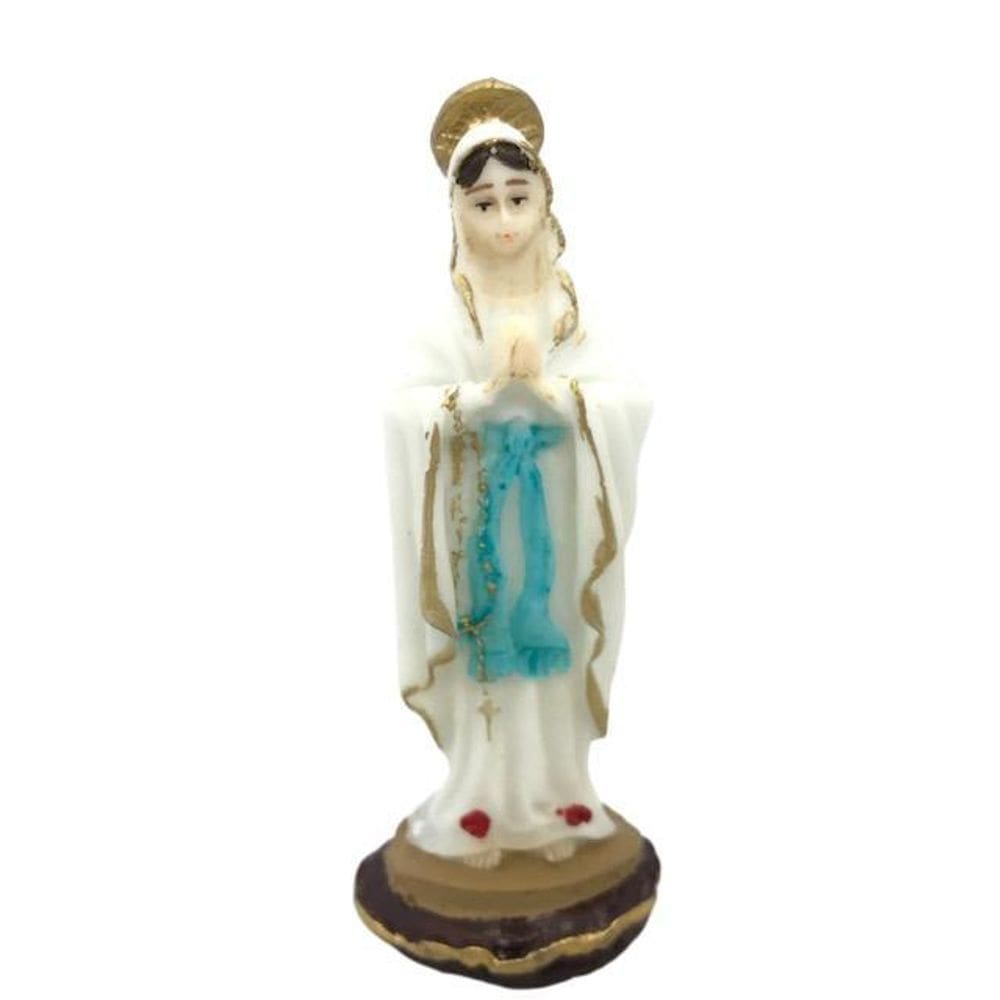 Imagem Nossa Senhora De Lourdes Em Resina 7 Cm