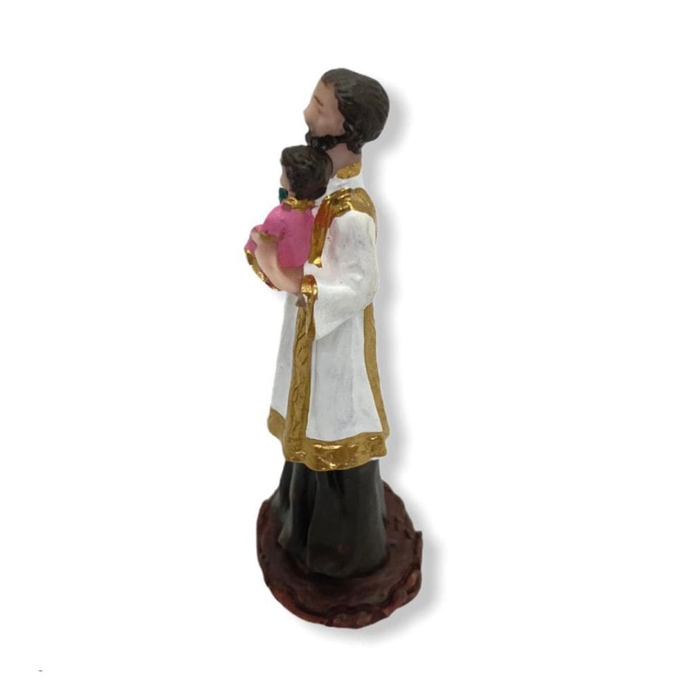 Escultura São Caetano 7 Cm Em Resina