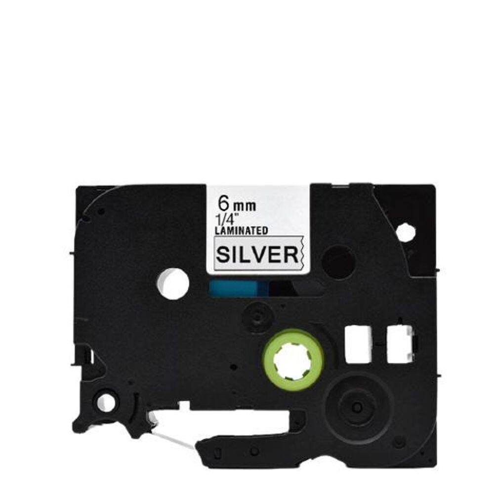 Fita Strong Aplicável Brother Tz Tze S911 Prata 6Mm