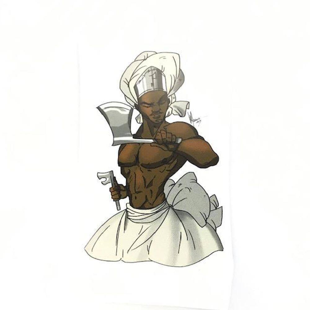 Adesivo De Vinil Impermeável Xangô Ayra Branco 10 X 13 Cm