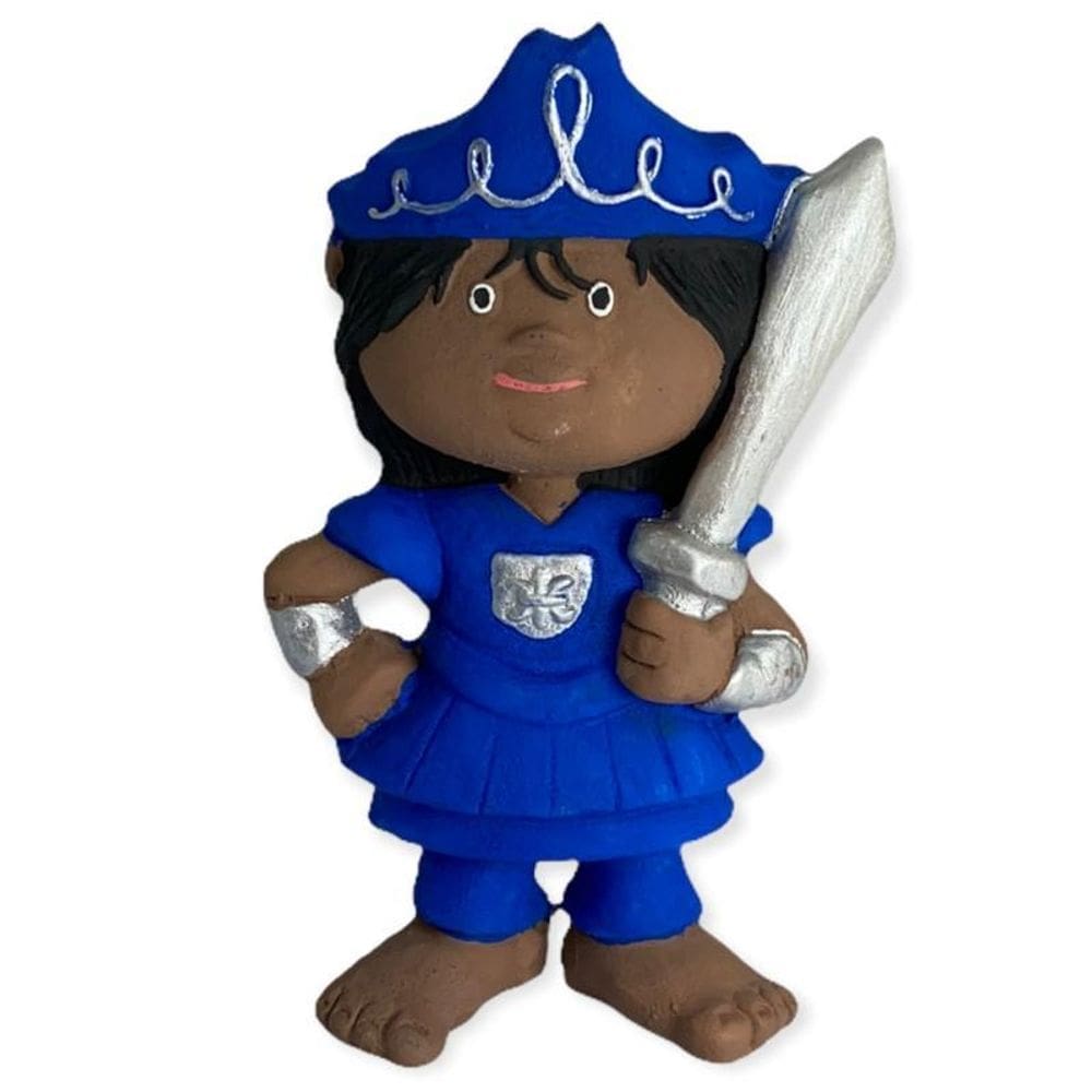 Escultura Orixás Ogum Coleção Baby Moreninho Criança 10Cm