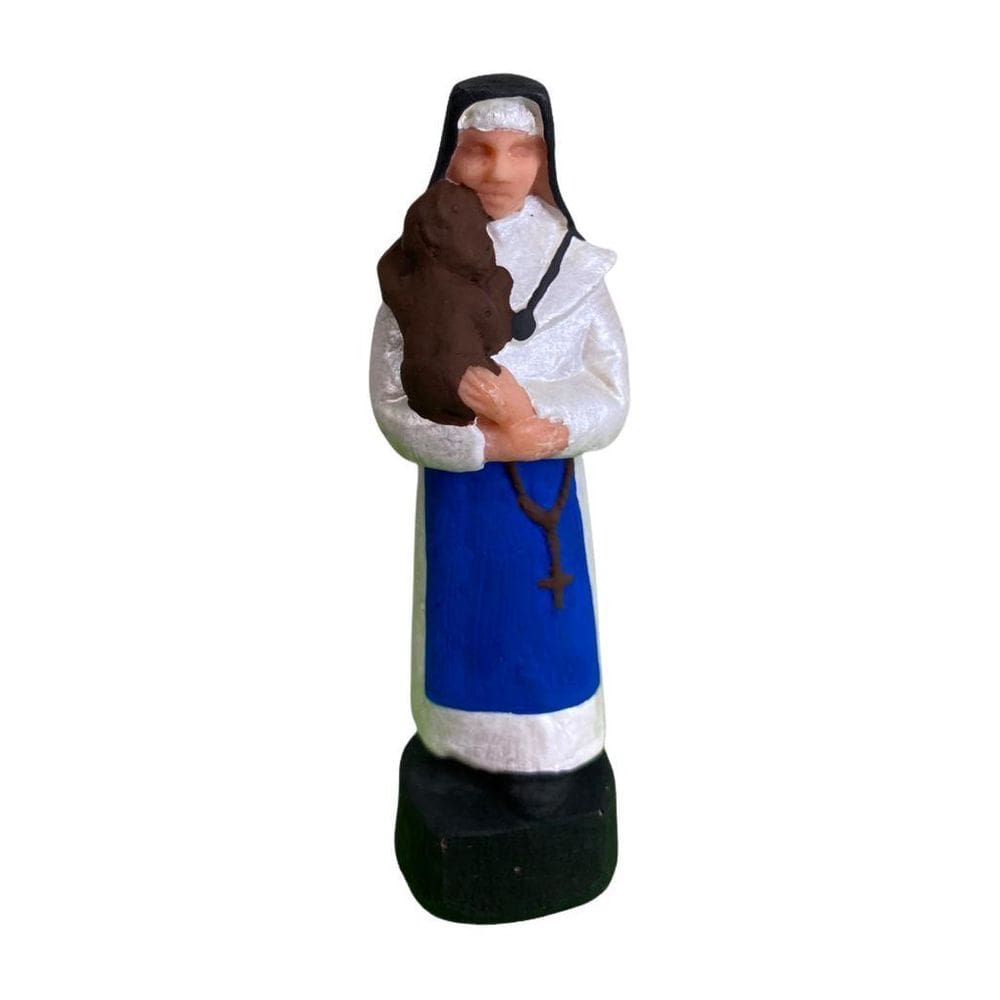 Escultura Santa Dulce Dos Pobres 10 Cm Em Resina