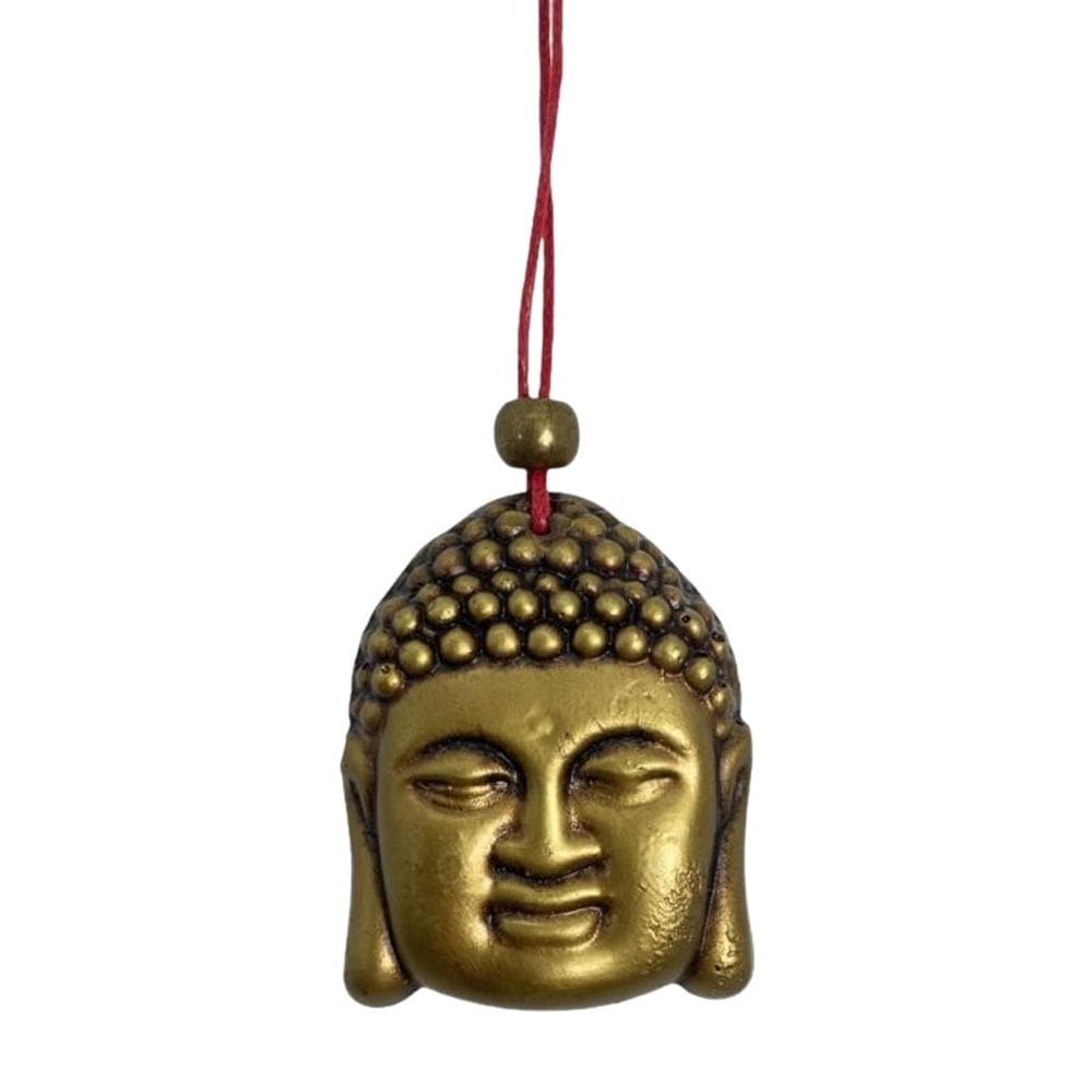Buda Dourado Feng Shui 45Mm Para Pendurar Em Resina