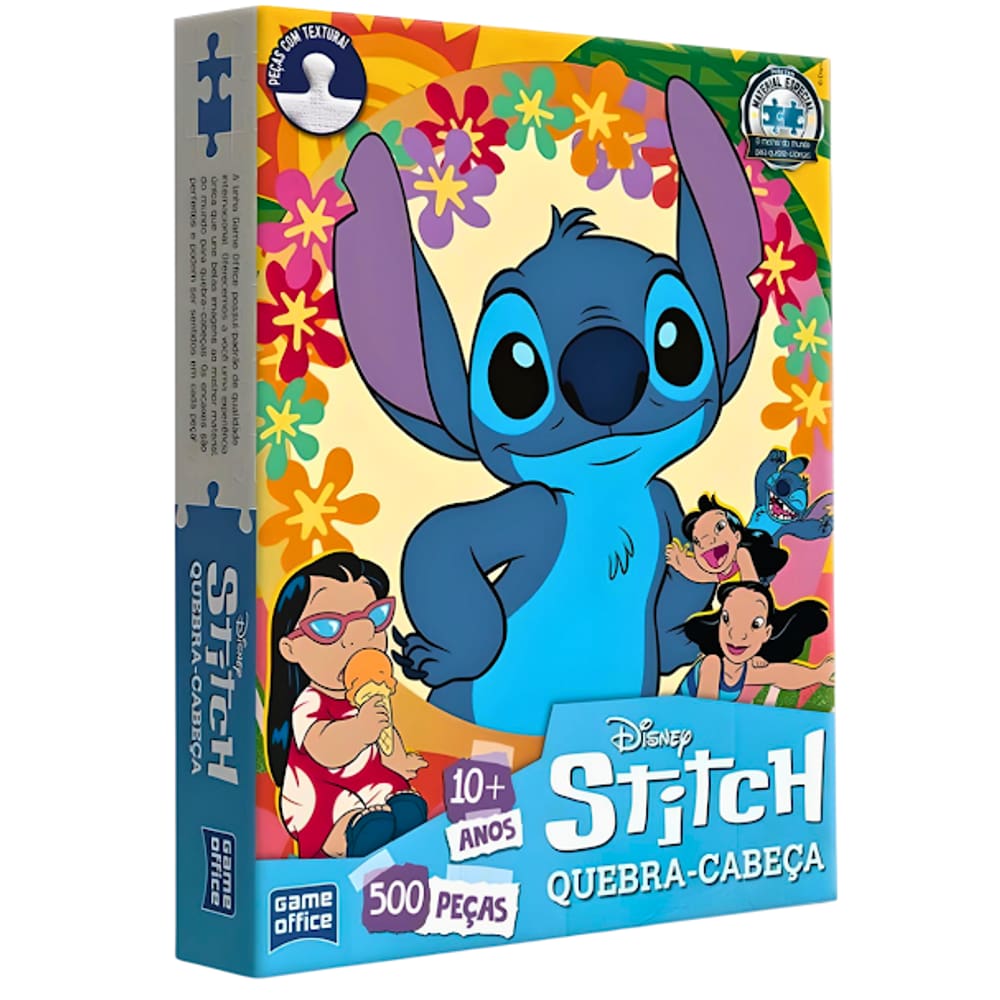 Quebra Cabeça Puzzle Lilo Stitch 500 Peças Toyster