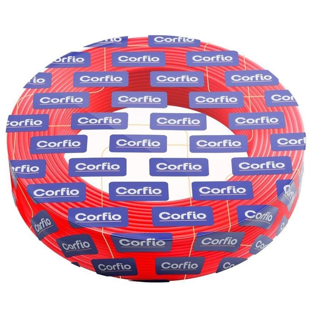 Cabo Flexível Corfio 10mmx100m Rolo 750V Vermelho