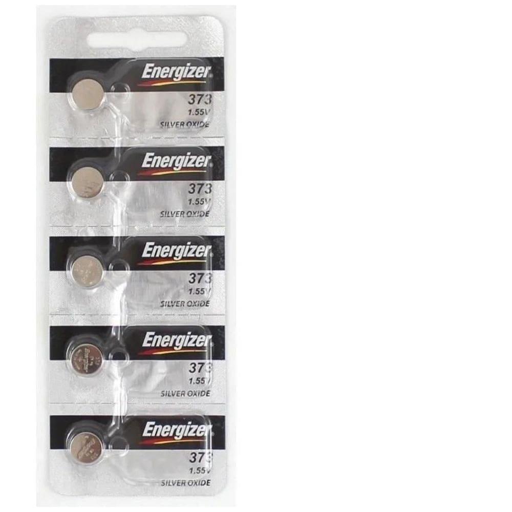 5 Baterias 373 Energizer 1,55V Relógio Pc Camera Controle Tv