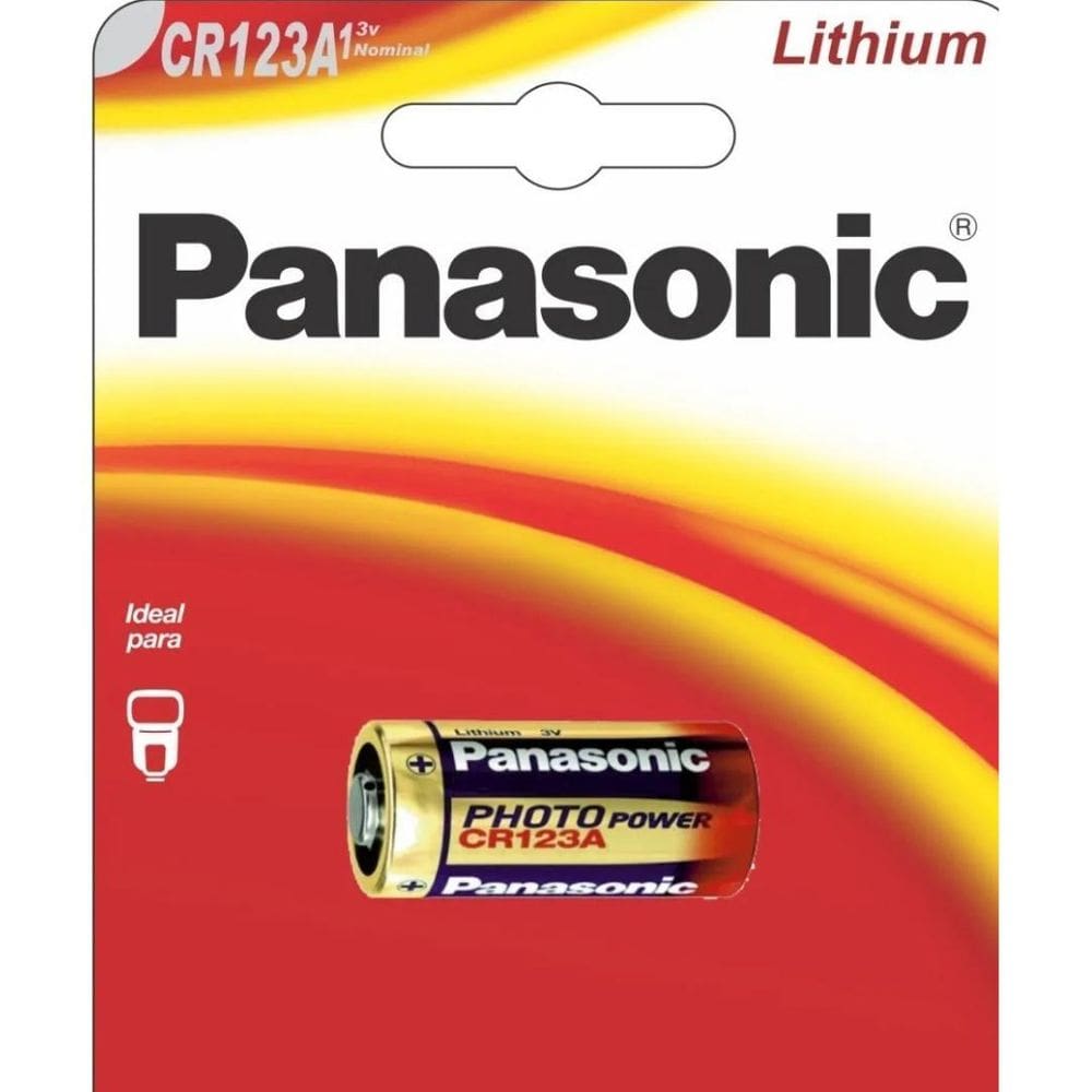 Bateria Cr123A Panasonic 3V Pilha Cr123A
