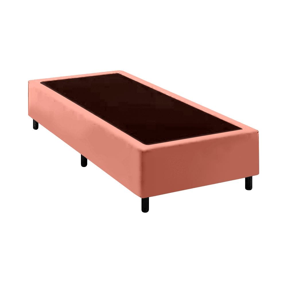 Base Cama Box Premium Solteiro Comum Rose