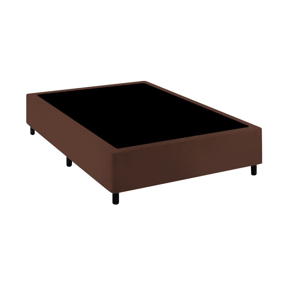 Base Cama Box Casal Comum Marrom