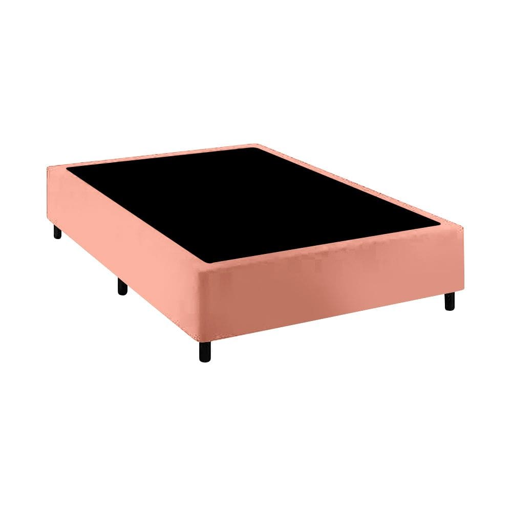 Base Cama Box Casal Comum Rose