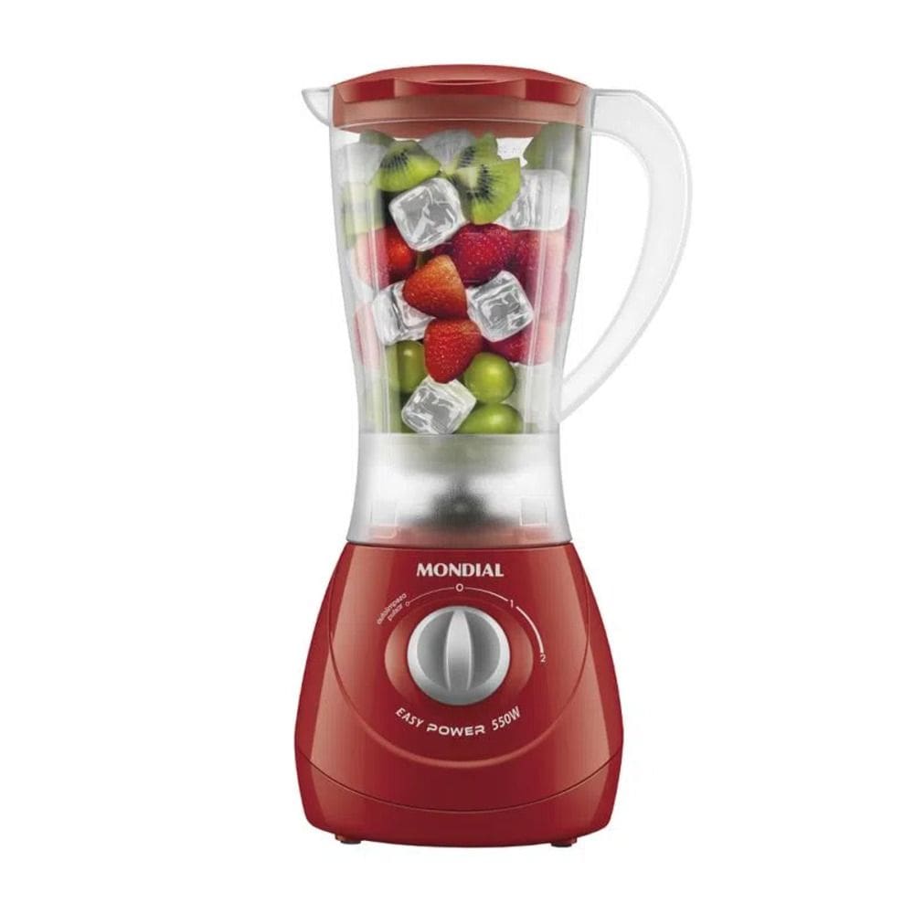 Liquidificador 550W 1,9L Mondial Easy Power L550R 2 Vel Red 110v