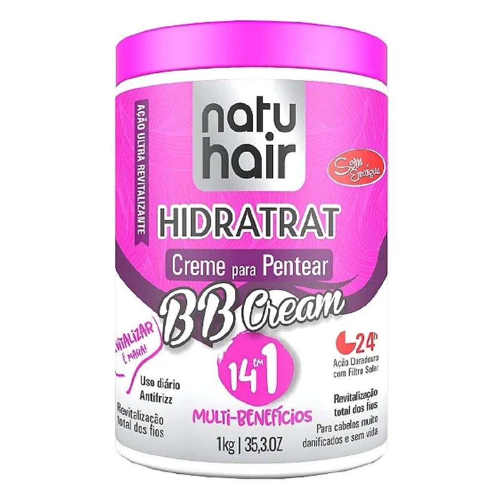 Creme para Pentear Natuhair BB Cream 14 em 1 Hidratrat 1kg