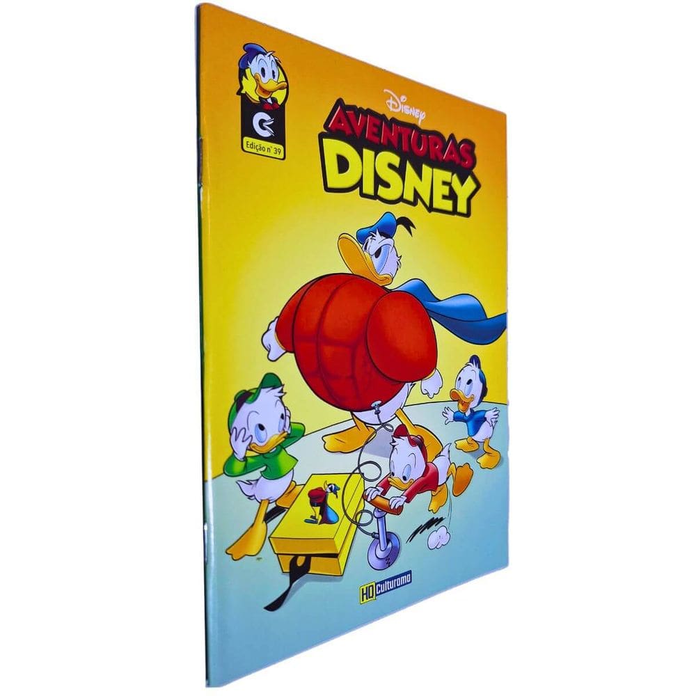 Quadrinhos HQ Gibi Graphic Novel Formatinho 13,50x19 cm Lombada com Grampos Aventuras Disney Edição nº 39 Culturama