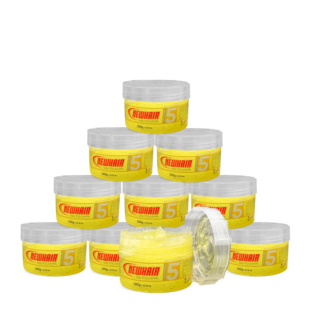 12 Unid GEL NEW HAIR 300G - AMARELO