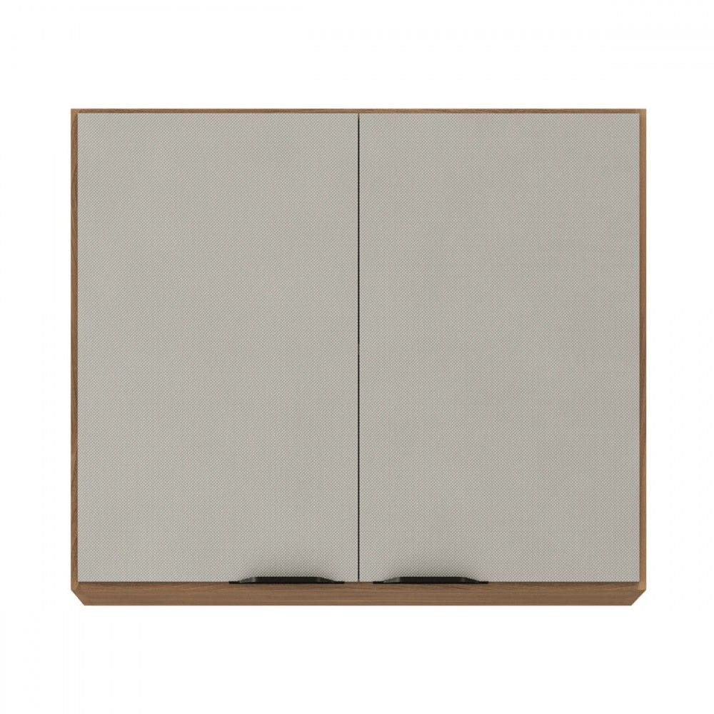 Armário Aéreo Cozinha Firenze 80cm 2 Portas Amêndola/Nude - Demóbile