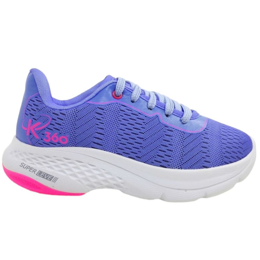 Tênis Infantil Menina Jogging Dia a Dia Escola Passeio Conforto Certificado IBTeC Kidy K360 327-1006