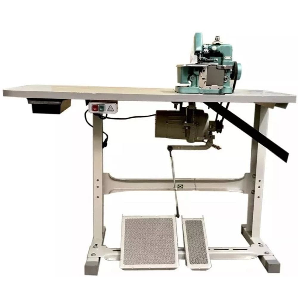 Overlock Semi Industrial Com Motor Grande Bivolt+mesa
