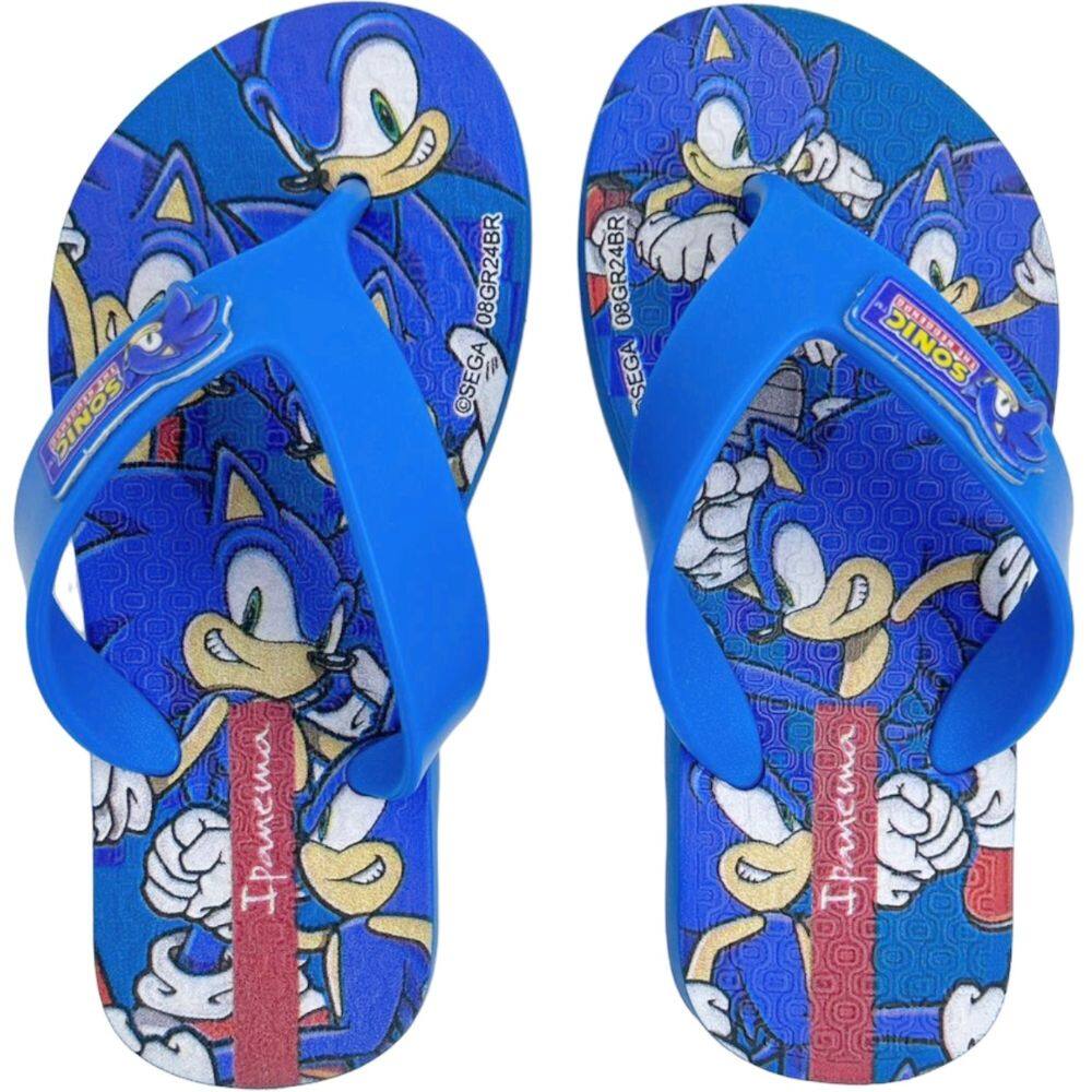Chinelo Dedo Infantil Menino Casual Dia a Dia Sonic Ipanema 27279