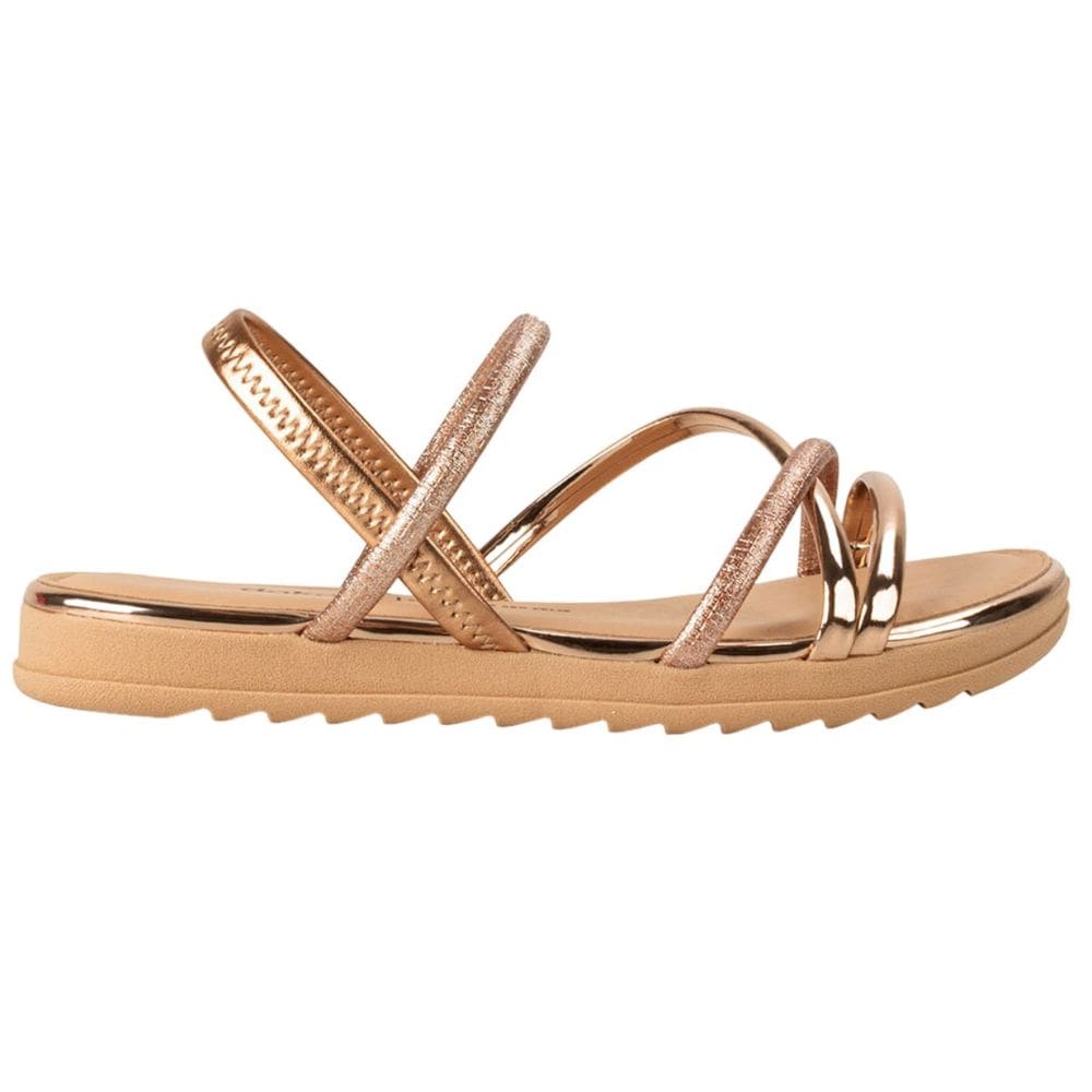 Sandália Feminina Flatform Casual Dia a Dia Calce Fácil Dakota Y7375
