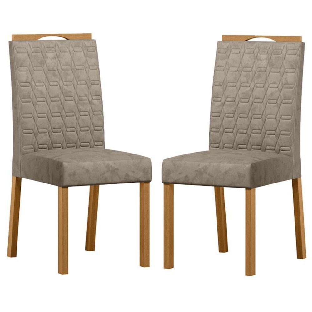 Cadeira para Mesa de Jantar Mariana Kit 2 Peças Ype Carmurça Marrom – New Ceval