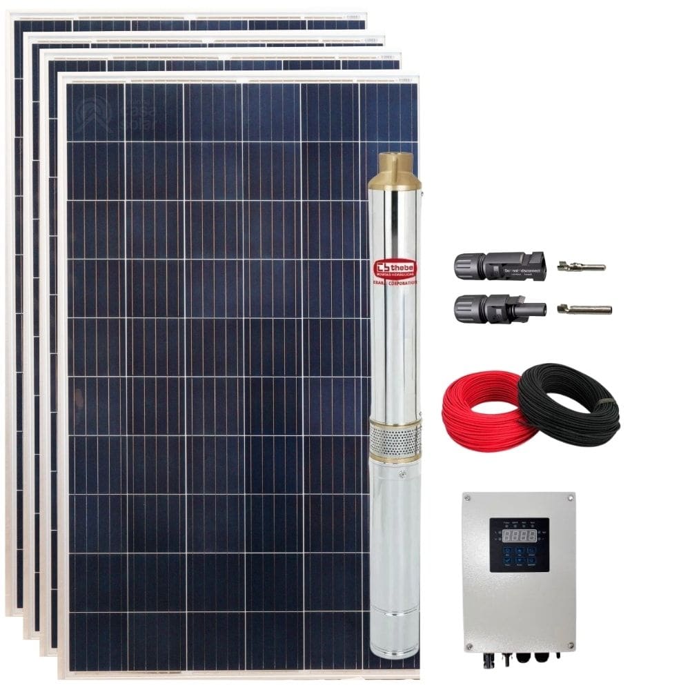 Kit Bombeamento Solar Palito 750W 108V 82MCA com Drive Ebara