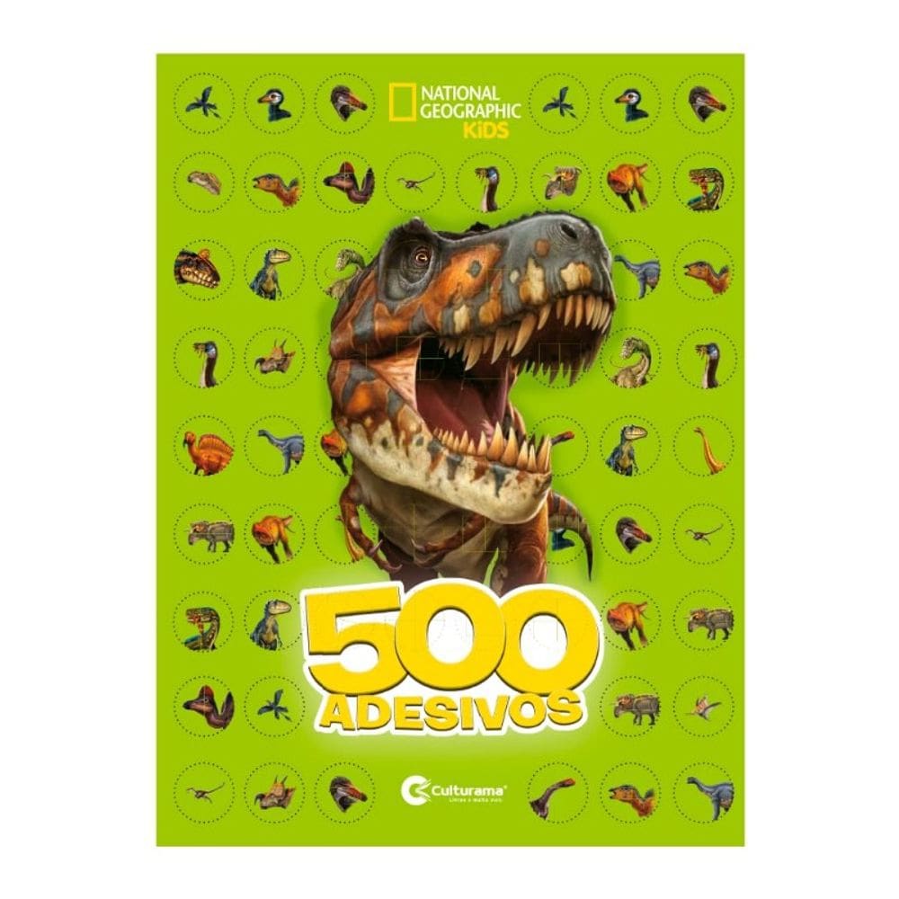 500 Adesivos Dinossauros National Geographic Kids
