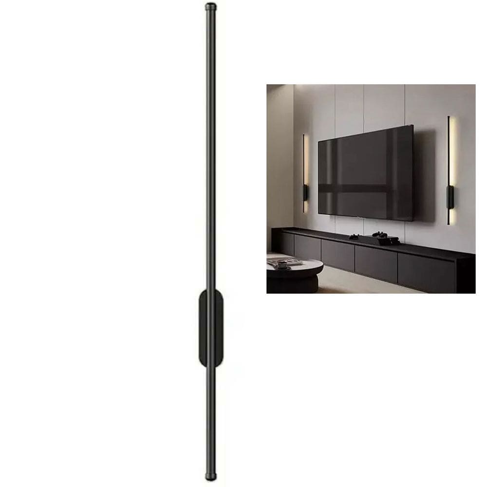 Luminaria Arandela LED Perfil 3 em 1 Slim Luz Indireta Parede Sala Quarto Decoraçao Minimalista Iluminaçao Ambiente
