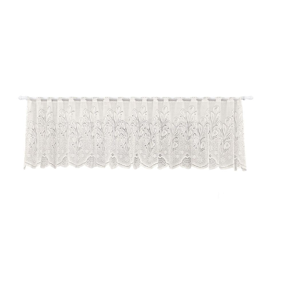 Cortina Renda Cascata Bando Reta Veneza Cozinha 0,60X3,00