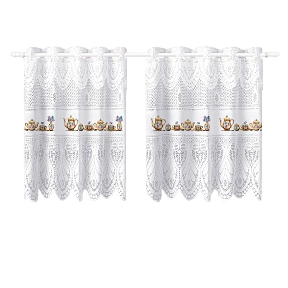 Cortina Pia/Vitro Bando Passione Renda Cozinha1,60X0,75X0,20