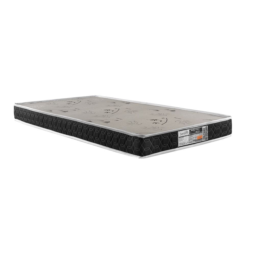 Colchão Solteiro D33 Todo Liso Sleep 88x12x188 Cinza