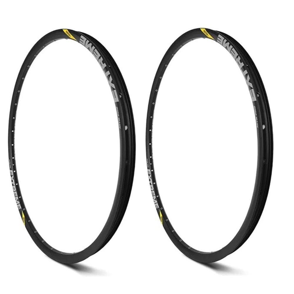 Kit Aro 29 Par Vzan Extreme Pro Disc 32 Furos Preto Tubeless