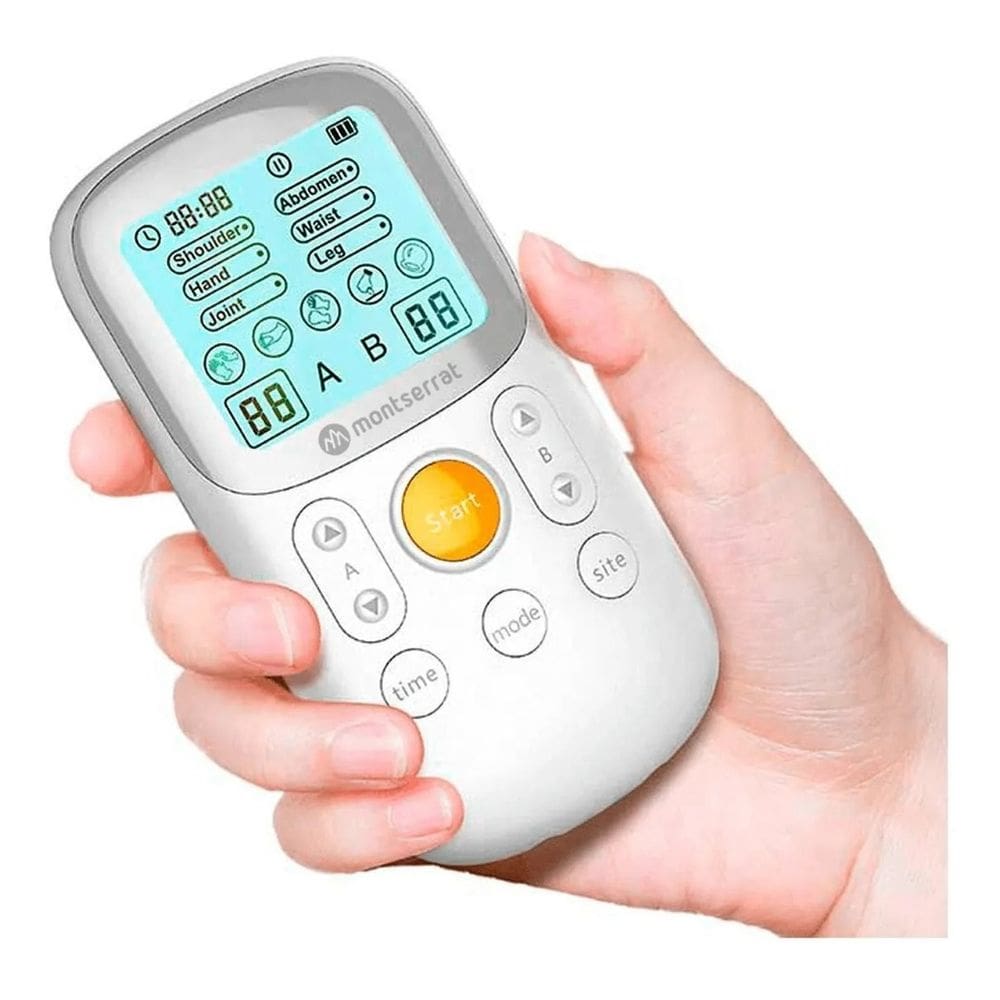 Eletroestimulador Portátil Tens Therapy Device Para Alívio Da Dor 2 Usuários Simultâneos
