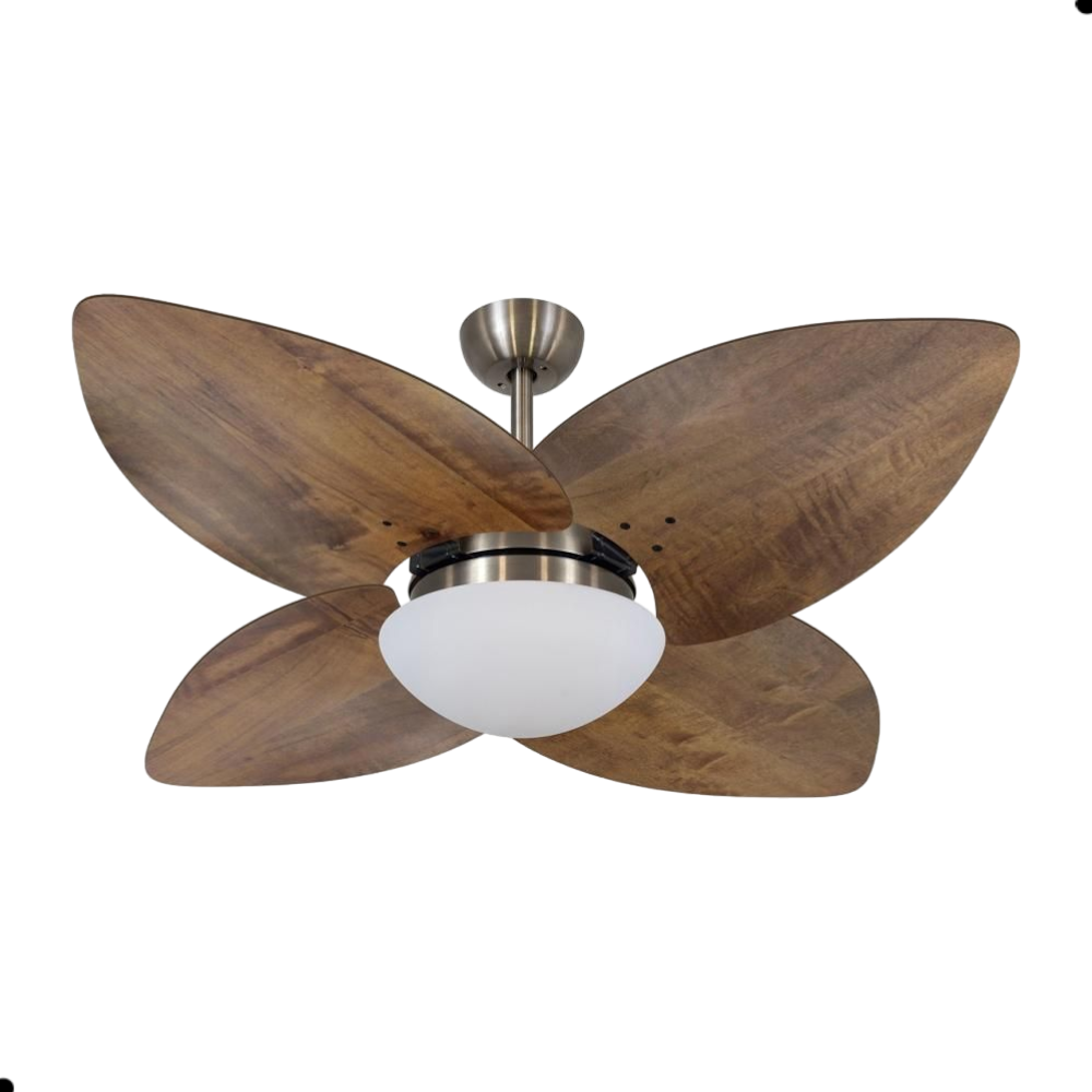 Ventilador de Teto Dormamu Bronze 4 Pás Rádica Imbuia 127V com Controle