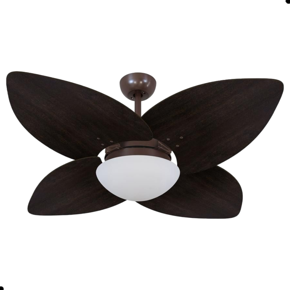 Ventilador de Teto Dormamu Café 4 Pás Tabaco 127V com Controle